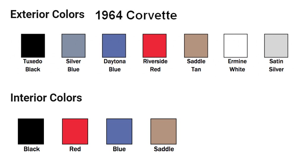 Click to Enlarge-Esc to Close Corvette Generations/C2/C2 1964 Colors.jpg